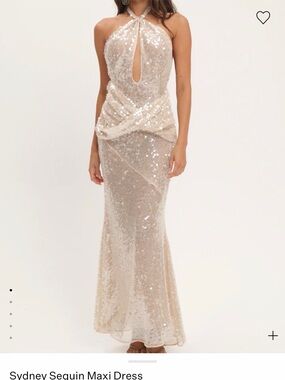 natalie maxi dress for love and lemons For Love & Lemons Natalie Maxi Dress in Natural